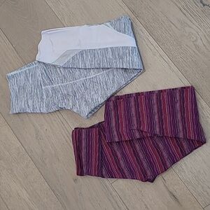 Lululemon Leggings Women's sz 4 Wunder Under Space Dye Twist & Nimbus Battleship